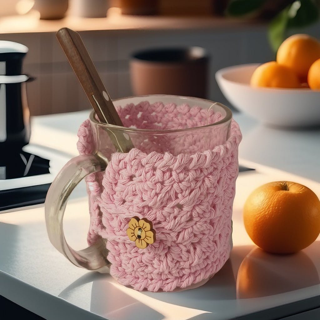 Mug cozy - Textured Cotton Creations